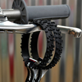 MOTOCROSS BLACK KNOBBY DIRT BIKE TIRE WRISTBAND