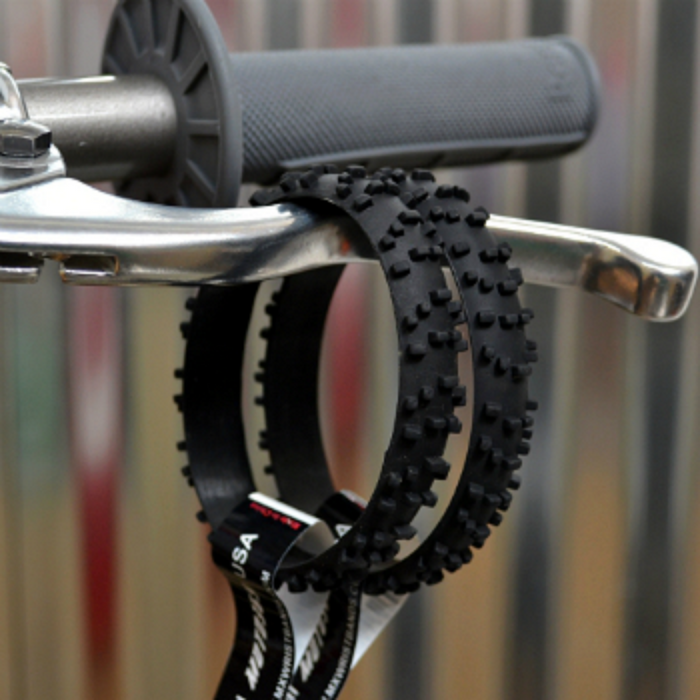 MOTOCROSS BLACK KNOBBY DIRT BIKE TIRE WRISTBAND