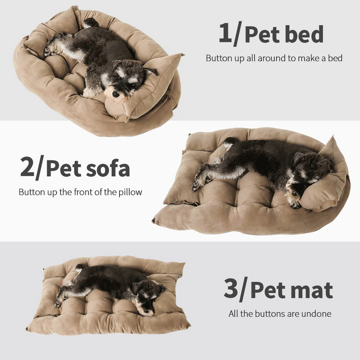Natuzi Blue 3 in 1 Bed (Nest, Sofa or Mat) - Dogs and Horses