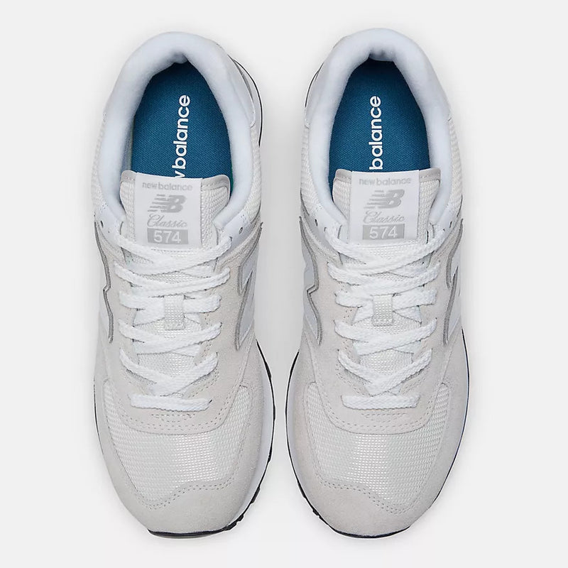New Balance Men's 574 Core Wide Sneaker ML574EVW Grey White
