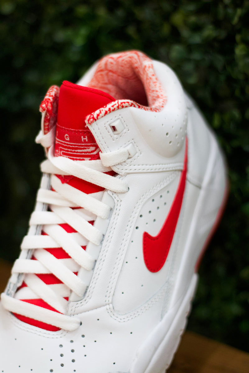 NIKE AIR FLIGHT LITE MID "WHITE/UNI RED"