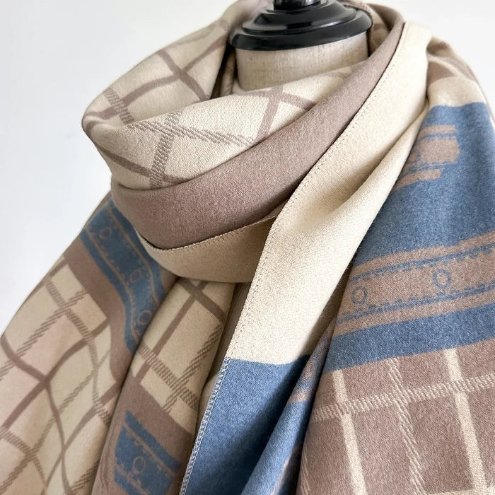 Ninette Pashmina Scarf Blue