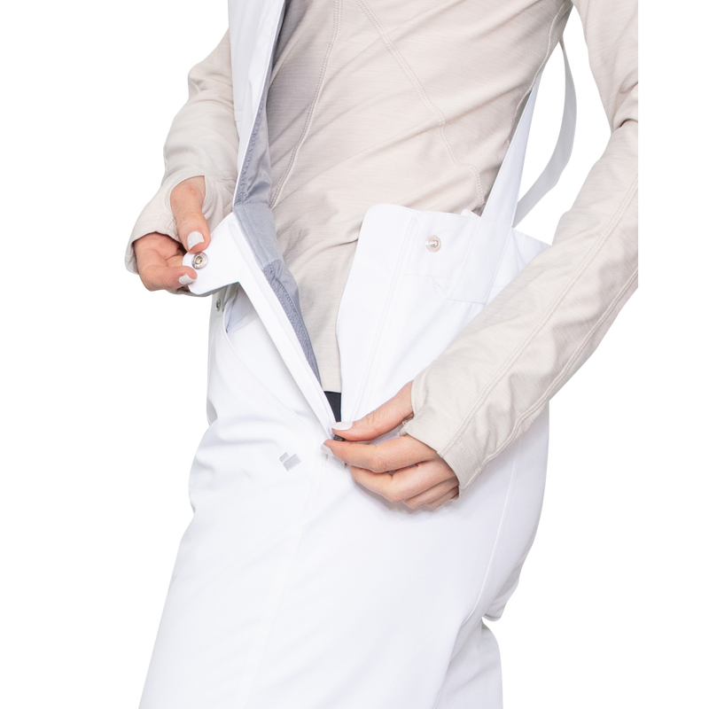 Obermeyer Women's Malta Bib Overalls White  15032-16010 BRAND NEW