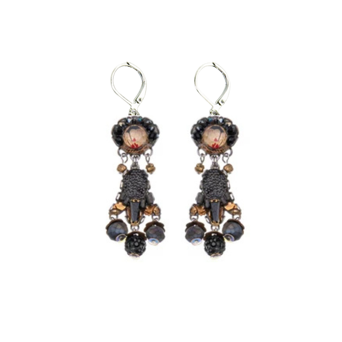 Obsidian Night Earrings