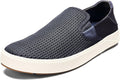 OLUKAI Lae'ahi Men's Pavement Slip On Sneakers Blue Depth/Blue Depth Brand New - AllSportsWearUSA