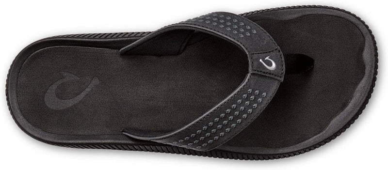 OLUKAI Ulele Men's Water Ready Beach Sandals 10435-4040 Black