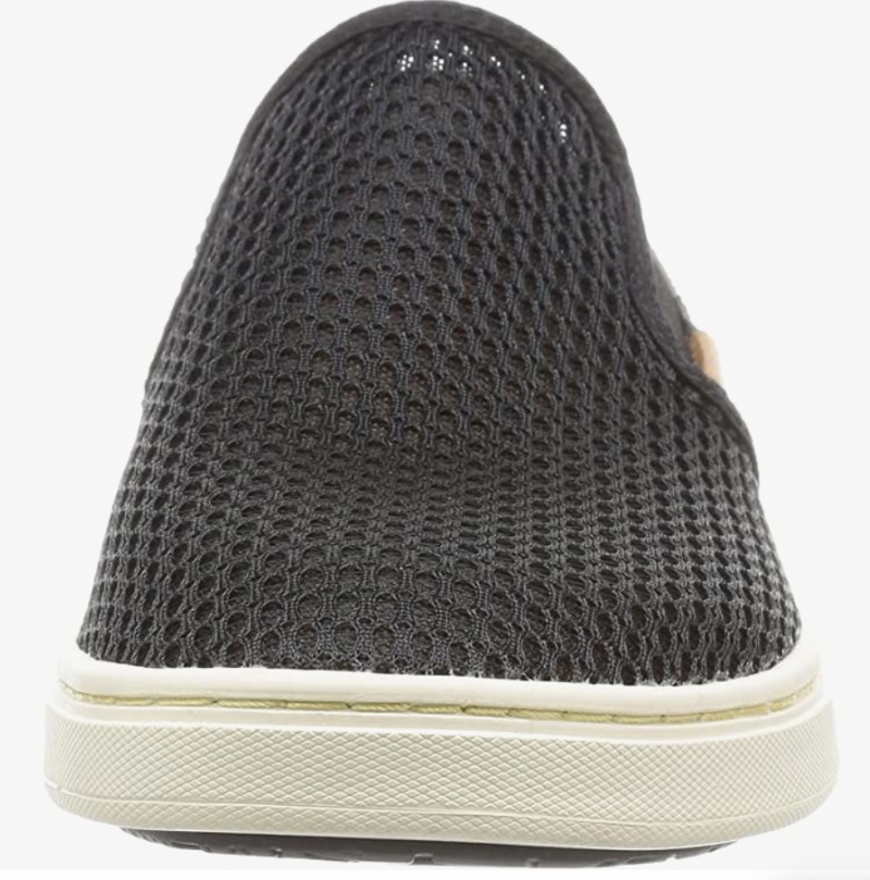 OLUKAI Pehuea Leather Women's Sneaker Black/Black Brand New - AllSportsWearUSA
