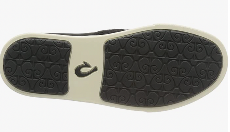OLUKAI Pehuea Leather Women's Sneaker Black/Black Brand New - AllSportsWearUSA