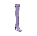 Omani Size Inclusive - Lavender Vegan Patent - Street Sole - Thigh Variant Zero