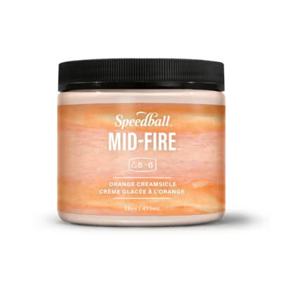 Orange Creamsicle Speedball Mid Range Glaze Pint