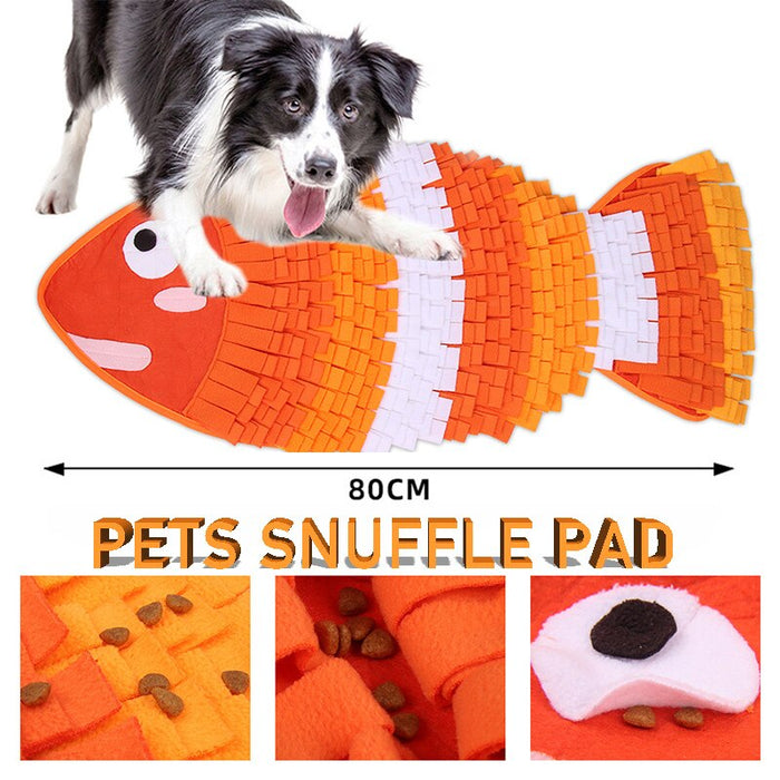 Orange Fish Snuffle Mat - Dogs and Horses