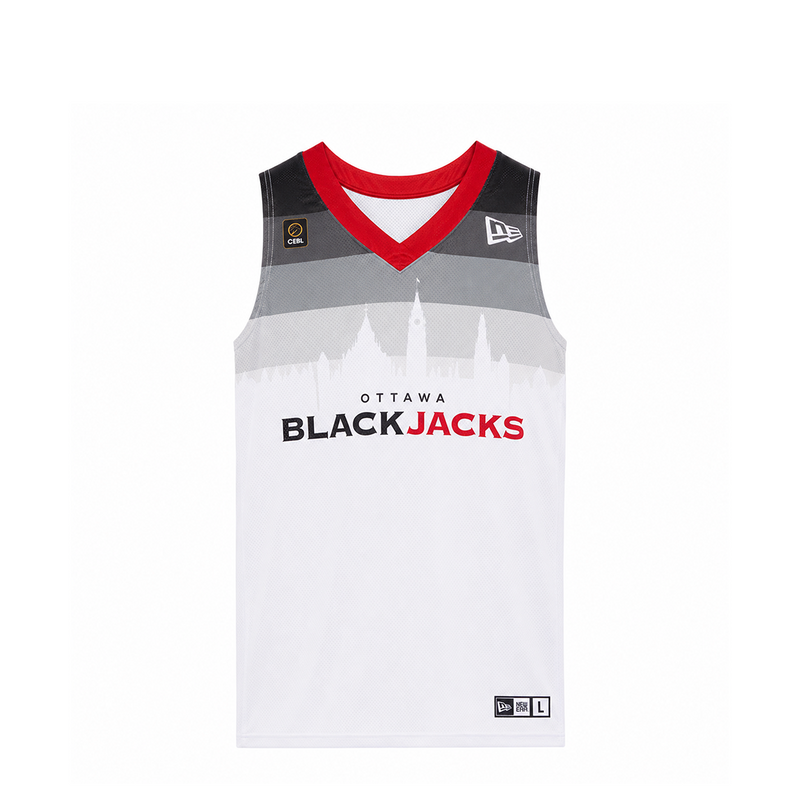 OTTAWA BLACKJACKS REPLICA AWAY JERSEY WHITE