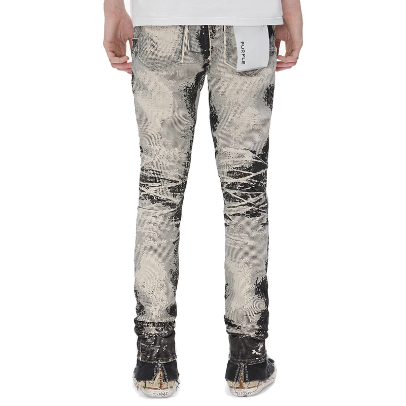 P001 TROMPE L'OEIL SKINNY JEANS BLACK