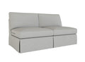 PB Basic Armless Loveseat Cover, PB Basic sectional components slipcover - LindaKale