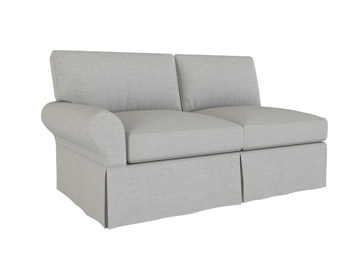 PB Basic Left Arm Loveseat Cover, PB Basic sectional components slipcover - LindaKale