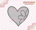Peekabo Flower Heart Premium Silicone Mold