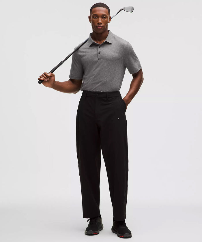 Phi Delta Epsilon lululemon Evolution Short-Sleeve Polo - Heathered Black