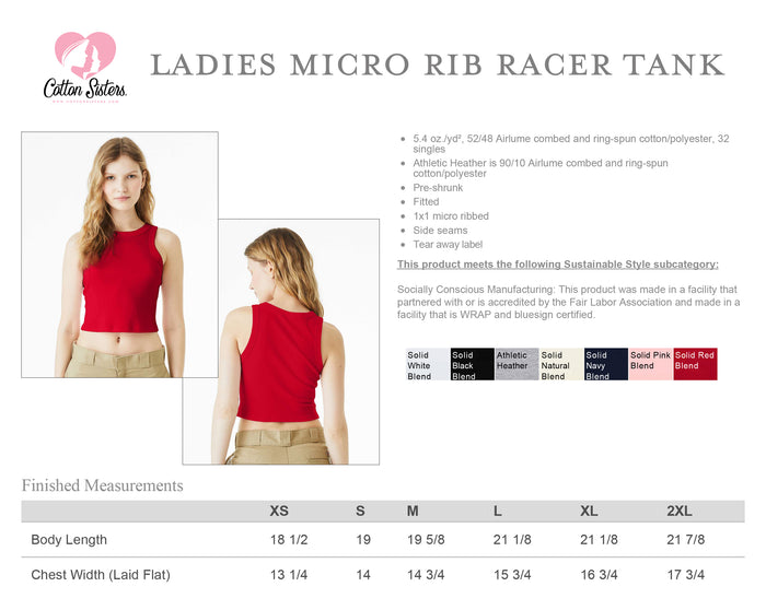 Pi Beta Phi Crop Tank Top - Racer Back - New Logo