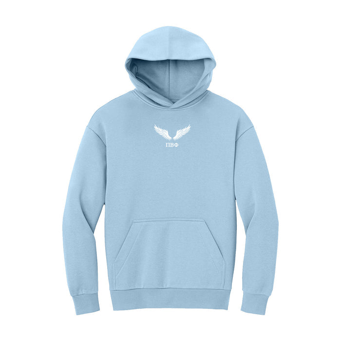 Pi Beta Phi Heavyweight Fleece Hoodie - 1867 Angel Wings