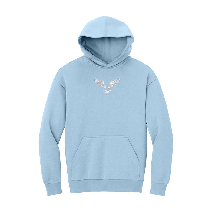 Pi Beta Phi Heavyweight Fleece Hoodie - 1867 Angel Wings