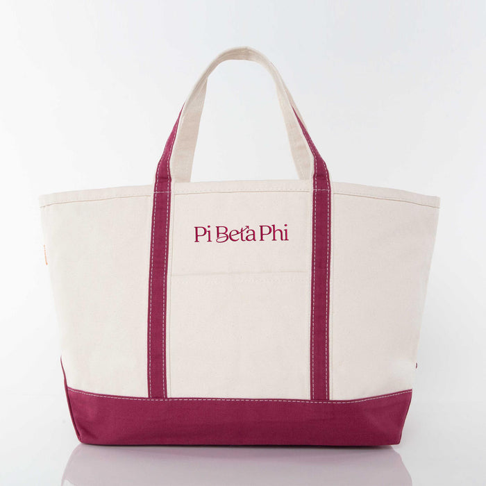 Pi Beta Phi Large Canvas Tote Bag - Choice of New Logo