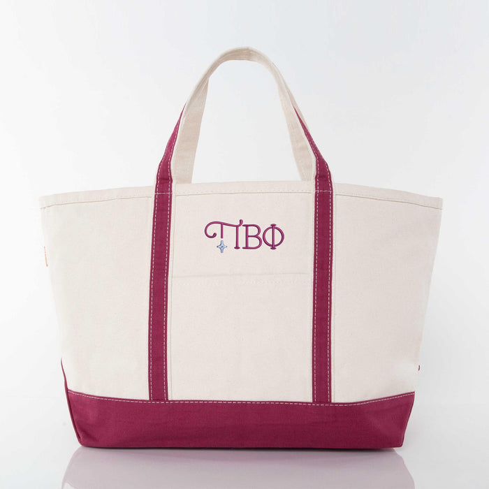 Pi Beta Phi Large Canvas Tote Bag - Choice of New Logo