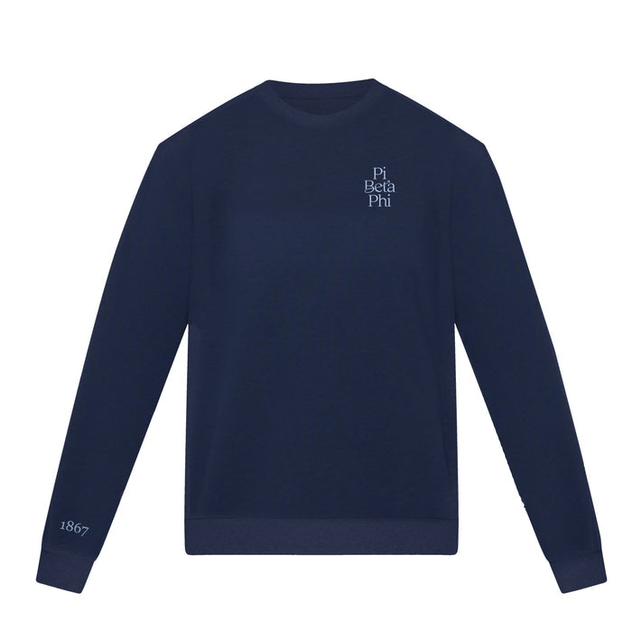 Pi Beta Phi lululemon Steady State Crew - Navy - New Logo
