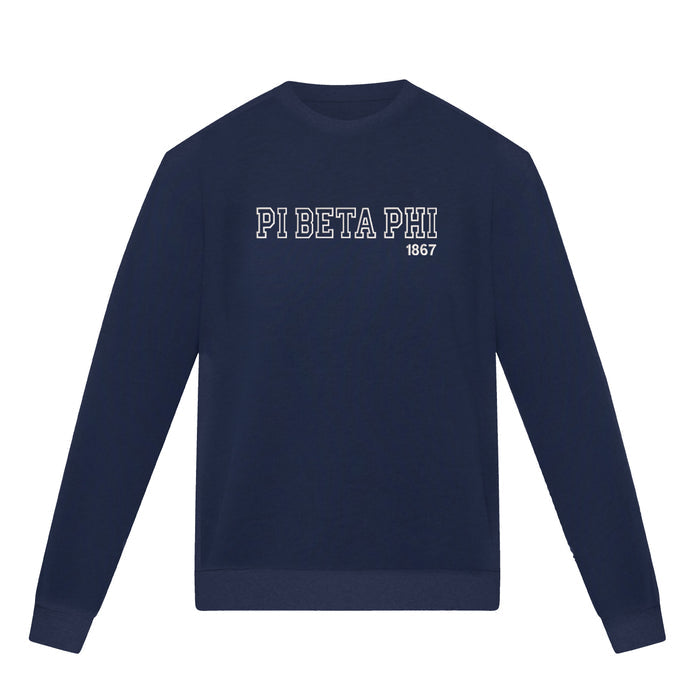 Pi Beta Phi lululemon Steady State Crew - OUTLINE - NAVY