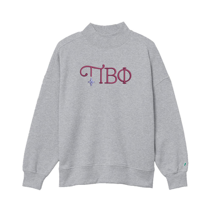 Pi Beta Phi Mock Neck Sweatshirt - New Logo