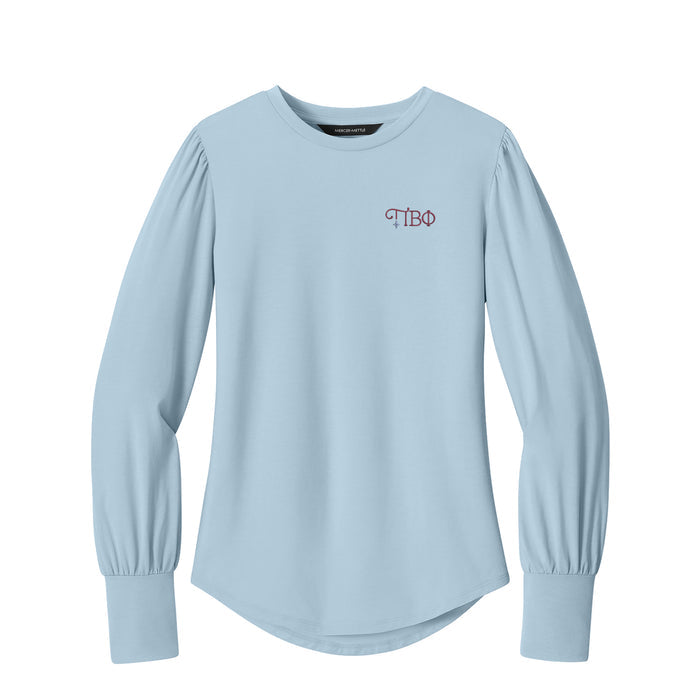 Pi Beta Phi puffed blouse top