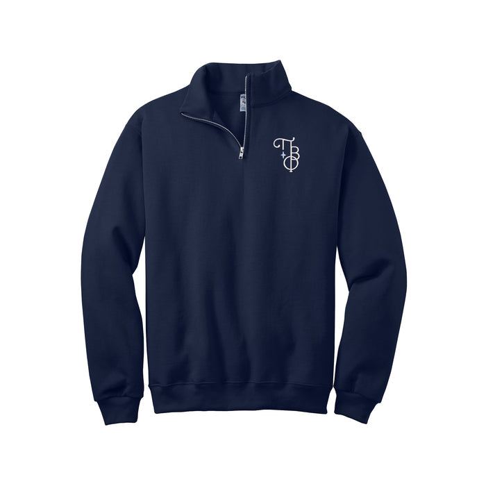 Pi Beta Phi Qzip Sweatshirt - New Stacked Logo Letters