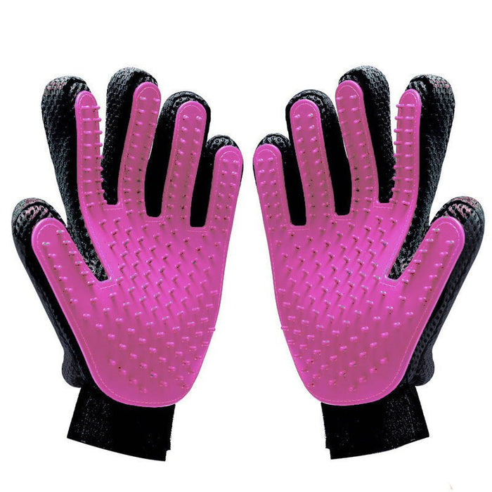Pink Grooming Gloves - Dogs and Horses