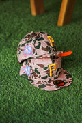PITTSBURGH PIRATES DUCK CAMO FITTED W/ ORANGE UNDER VISOR