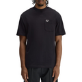 POCKET DETAIL T-SHIRT BLACK