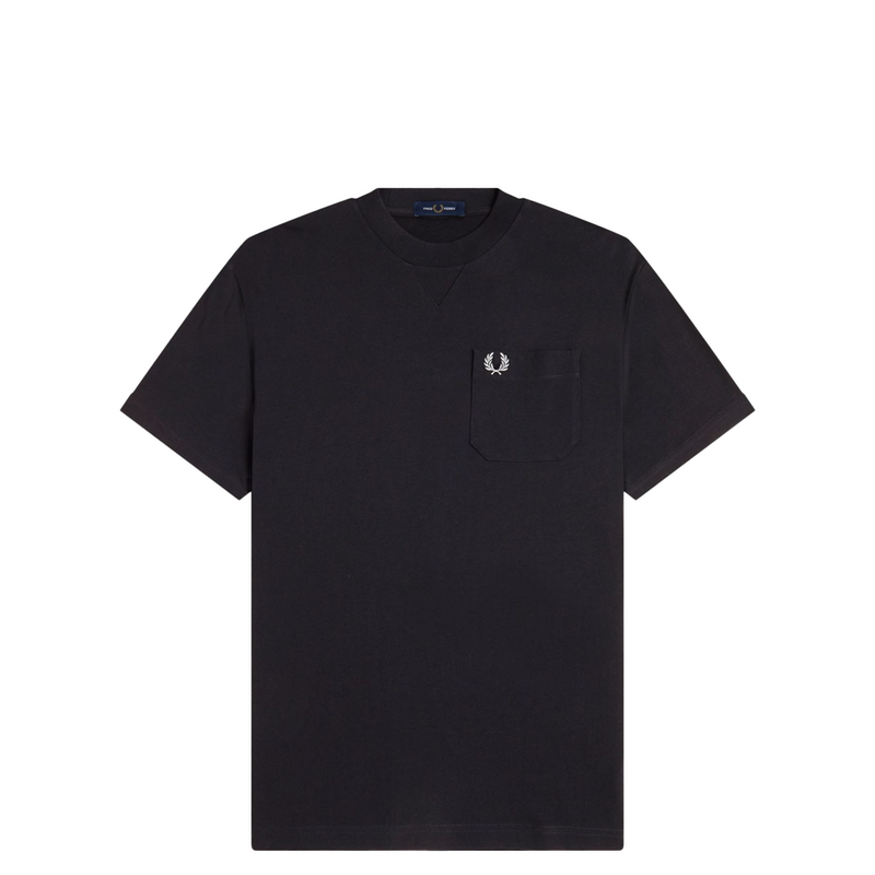 POCKET DETAIL T-SHIRT BLACK