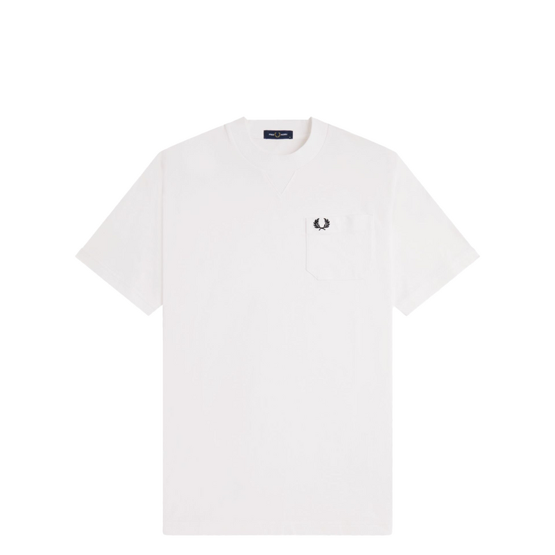 POCKET DETAIL T-SHIRT SNOW WHITE