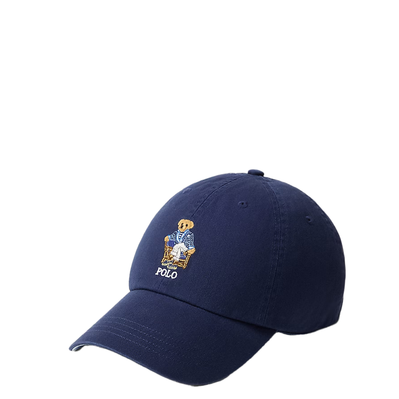 POLO BEAR TWILL BALL CAP NAVY