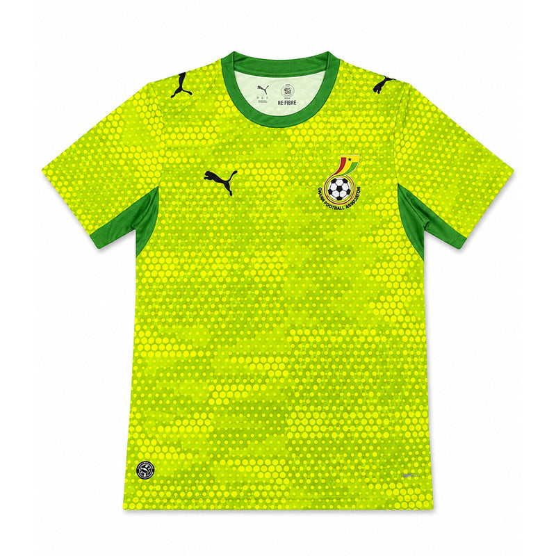 PUMA X GHANA X SALEHE BEMBURY REPLICA MATCH JERSEY LIME GREEN