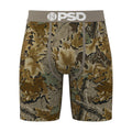 Men's Realtree camo boxer briefs, elastic PSD waistband