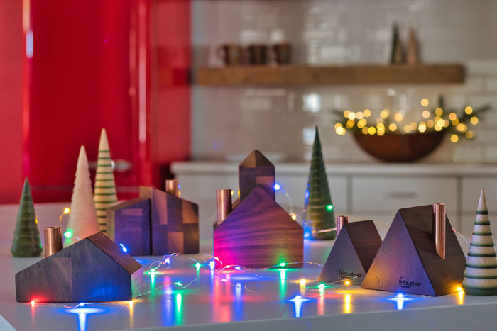Retro Christmas Village - A-Frame - Small