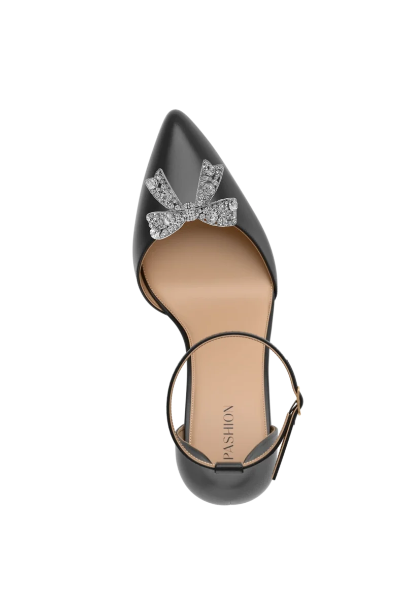 Rhinestone Bow Toe Clip