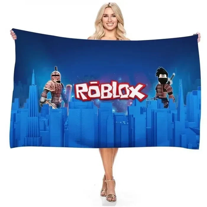 Roblox ™ Kids Bath & Beach Towel – Quick-Dry Roblox-Inspired Towel for Bath, Pool & Gift