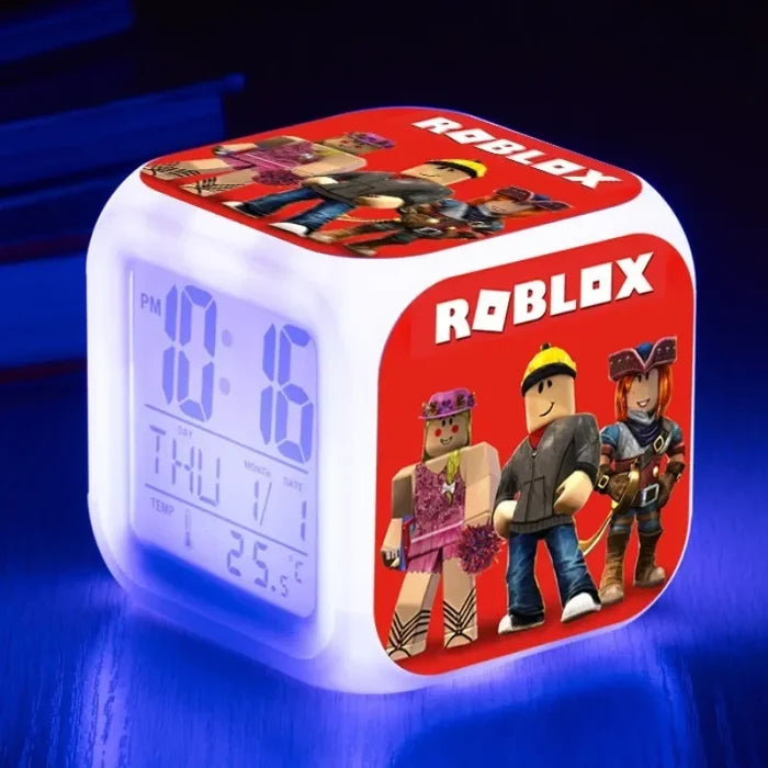 Roblox™ LED Digital Alarm Clock – Roblox-Inspired Multifunction Desk Clock & Birthday Gift