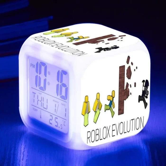 Roblox™ LED Digital Alarm Clock – Roblox-Inspired Multifunction Desk Clock & Birthday Gift