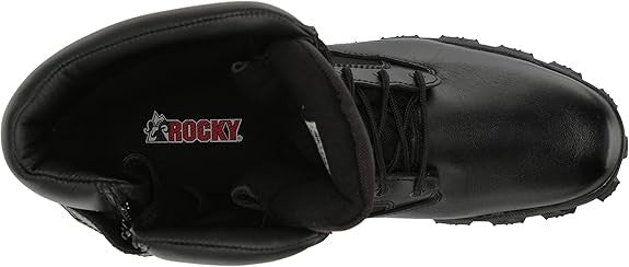 ROCKY Men's Alpha Force Zipper Waterproof Public Service Boots US 13