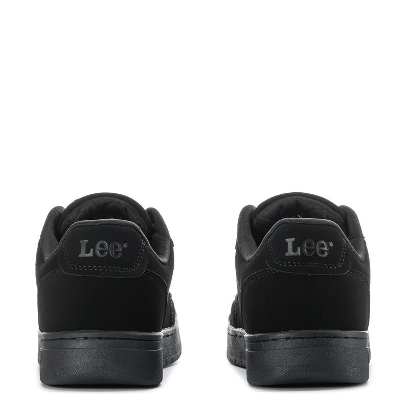 Black sneakers with Lee logo on heel tab