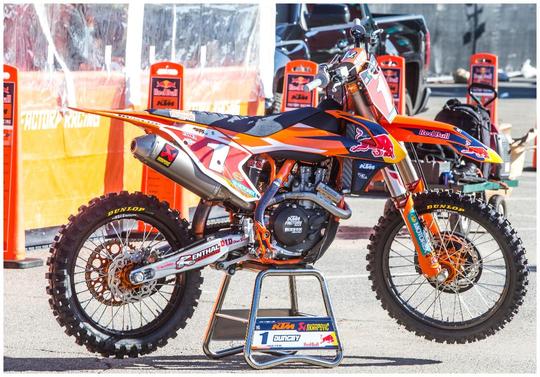RYAN DUNGEY'S #1 KTM450 SX RACE BIKE