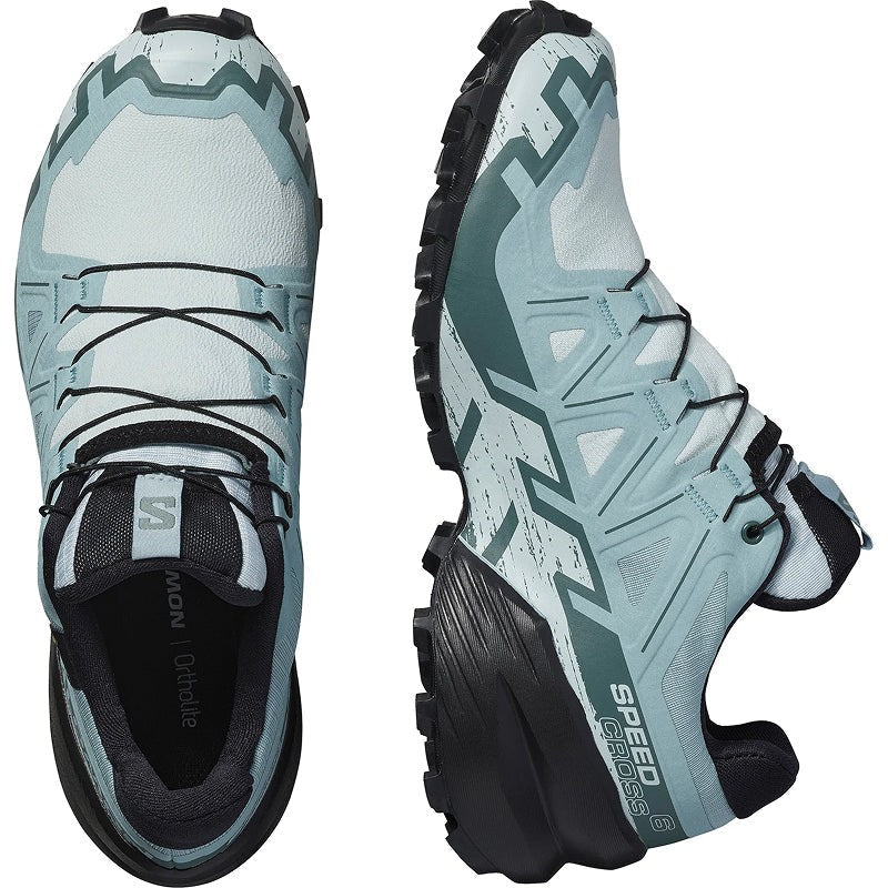 Salomon Women's Speedcross 6 GTX Shoe L478801  Ballad Blue Black