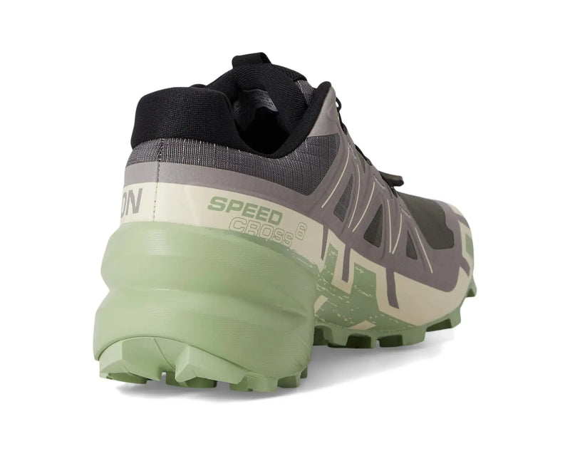 Salomon Women's Speedcross 6 Shoes L475820 Castlerock Vanilla Smoke Green
