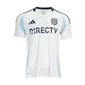 Men's replica away soccer jersey, core white with light blue side stripes